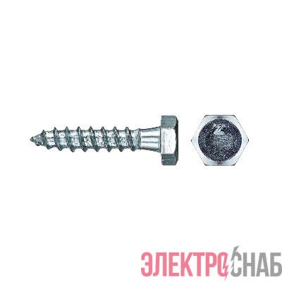 Болт сантехнический 6х30 DIN 571 оцинк. (уп.6шт) Tech-Krep/Zitar 102579