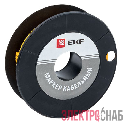 Маркер каб. 4.0кв.мм "7" (ЕС-2) (уп.500шт) EKF plc-KM-4-7