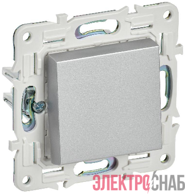 Выключатель проходной 1-кл. SKANDY 10А SK-V02S серебр. IEK SK-V12-0-10-K23