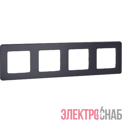 Рамка 4-м СП Inspiria IP20 антрацит IEK 673963