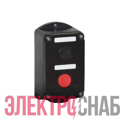 Пост кнопочный ПКЕ-212/2 "Пуск-Стоп" 1 черн. 1 красн. Электродеталь ПКЕ-212/2.1Ч.1К