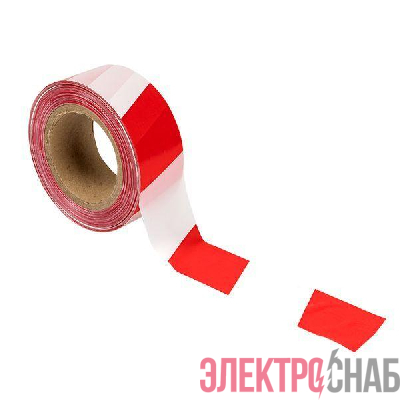 Лента оградительная ЛО &quot;Красно-белая&quot; 50х250 Basic EKF lo-50x250-bas