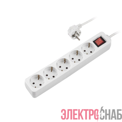 Удлинитель 5х3м с заземл. выкл. защитн. шторки ПВС 3х1 ФАZА 5053052