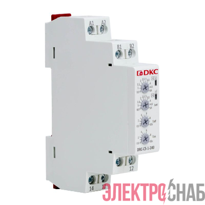 Реле контроля тока тип DRC 0.5-5А конфигурация контакта 1CO 24-240 АC/DC DКC DRC-C5-1-240