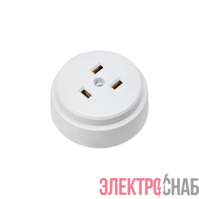 Розетка РШ для электрической плиты 32А 250В 2Р+РЕ (ОУ) бел. Rexant 11-8984