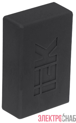 Заглушка КМЗ 15х10 черн. (уп.4шт) ELECOR IEK EL-KK10D-Z-015-010-K02