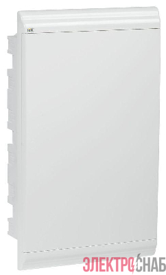 Бокс ЩРВ-П-36 мод. встраив. пластик IP41 PRIME бел. дверь IEK MKP82-V-36-WD-41-05