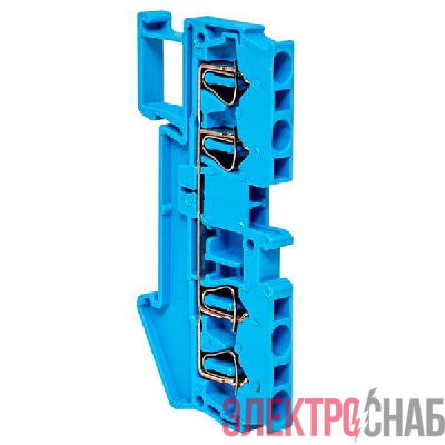 Колодка клеммная ST-2.5 28А 4 вывода пружинная син. PROxima EKF plc-jxb-st-2.5-4-blue