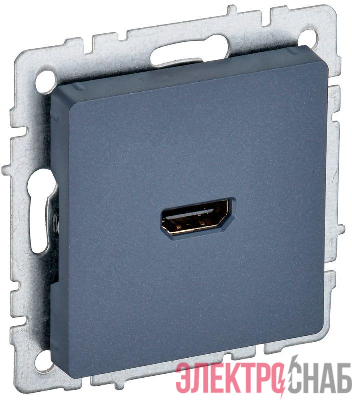 Розетка СП BRITE HDMI РHDMI-0-БрМ механизм маренго IEK BR-H10-K35