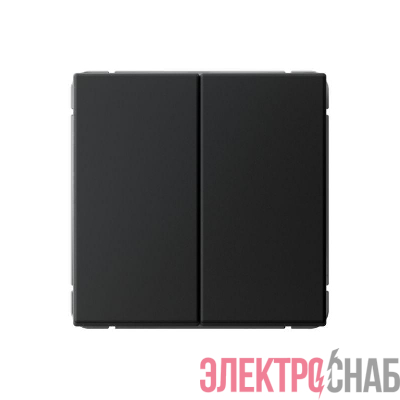Переключатель 2-кл. ArtGallery 10AX быстрозажим. клем. механизм карбон SE GAL001065S