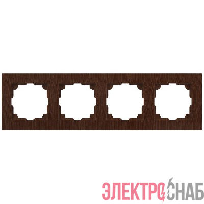 Рамка 4-м СП Accent 6-504-10 венге Intro Б0063715