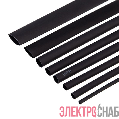 Набор трубок термоусадочных клеевых №7 GLUE (3:1) (уп.7шт по 10см) Rexant 29-0107