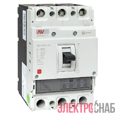 Выключатель автоматический 250А 100кА AV POWER-2/3 ETU2.0 AVERES EKF mccb-23-250H-2.0-av