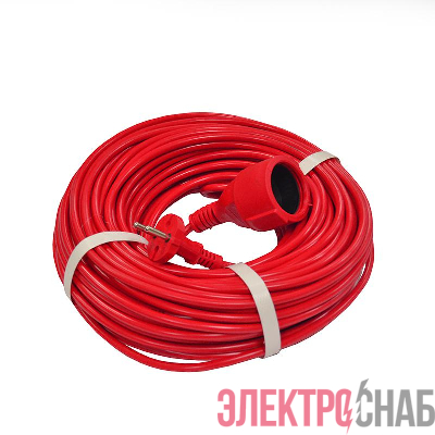 Удлинитель-шнур 1х40м без заземл. 10А IP20 2.2кВт ПВС 2х1 DOMTOK 2491