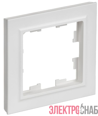 Рамка 1-м BRITE РУ-1-БрАБ арктич. бел. IEK BR-M12-K91