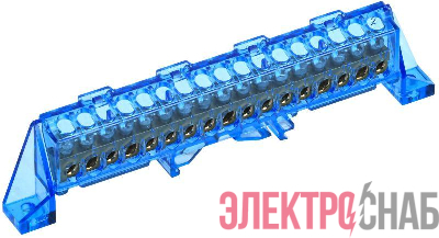 Шина нулевая N в комб. изол. "Стойка" 6х9-17-С TEKFOR IEK TF-NN10-17-DP-K07
