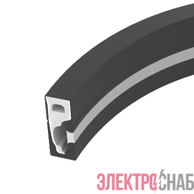 Профиль силиконовый WPH-FLEX-0616-SIDE-S9-5m FULL BLACK силикон (уп.5м) Arlight 045842