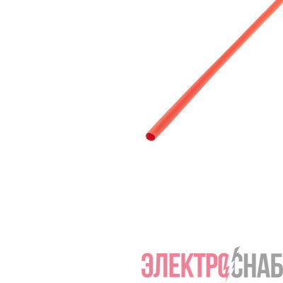 Трубка термоусадочная 3.0/1.5 1м красн. REXANT 20-3004