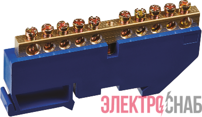 Шина нулевая на DIN-изоляторе 6х9-10 Navigator 71154