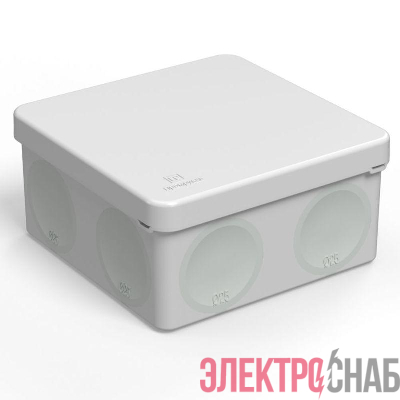 Коробка распределительная ОП для прямого монтажа двухкомпонентн. безгалогенная (HF) 100х100х50 Промрукав 60-0300