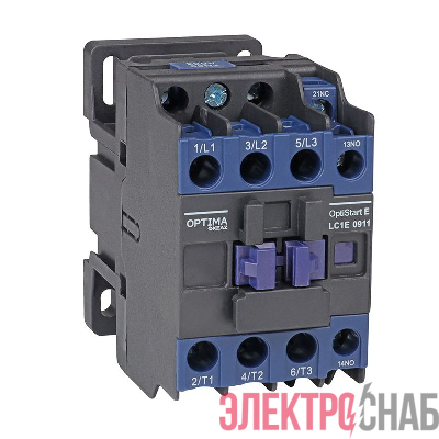Контактор OptiStart E LC1E12M5 12A 220В AC 1НО+1НЗ КЭАЗ 367523