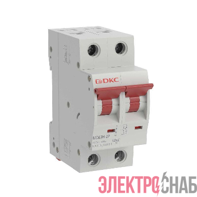 Выключатель автоматический модульный max типа MD63H 10кА 2п C 32А YON MD63H-2PC32