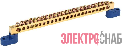 Шина нулевая ШНИ 8х12-24-У2-С на двух угловых изоляторах IEK YNN10-812-24C2-K07