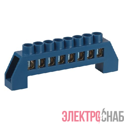 Шина N ноль в изоляторе ШНИ-8х12-8-Д син. NO-224-63 Эра Б0062955