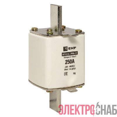 Вставка плавкая ППН-37 400/250А габарит 2 PROxima EKF fus-37/400/250