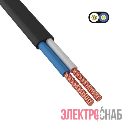 Провод ШВВП 2х0.5 300м Ч (м) 01-8083-6