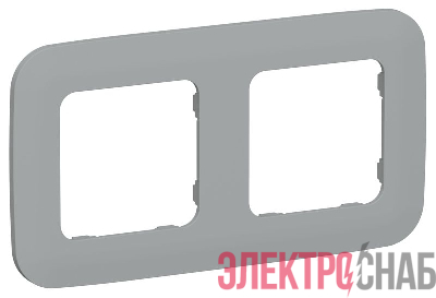 Рамка 2-м СП FLITE РУ-2-А-ФлС сер. IEK FI-M22-31-20-K03