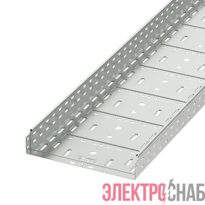 Лоток листовой перфорированный 400х80 L2000 сталь 1мм гор. оцинк. DKC 35316HDZ
