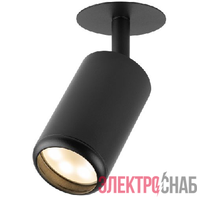 Светильник KL106 MR16 GU5.3 встраив. алюм. BK черн. матов. ЭРА Б0061623