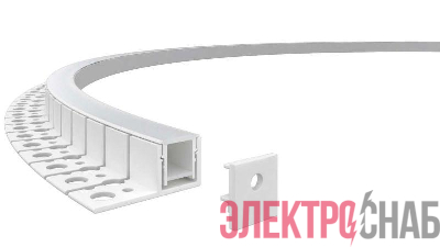 Профиль алюминиевый гибкий для встр. в ГКЛ 2000х16х14мм (36х14мм вылет 20мм макс. шир. ленты 12мм) VARTON V4-R0-70.0001.KIT-1614G