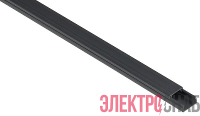 Кабель-канал 20х10 L2000 пластик ЭЛЕКОР черн. IEK EL-KK10-020-010-1-K02
