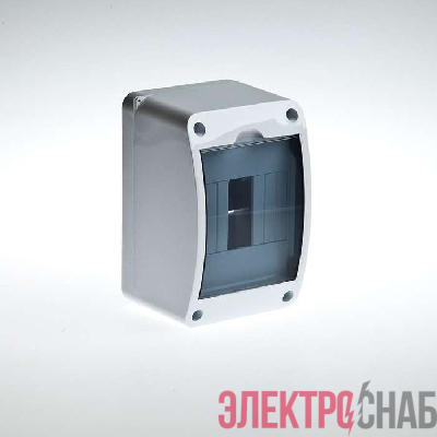 Бокс ОП Тусо 4мод. IP40 бел./прозр. двер. Рувинил 68304
