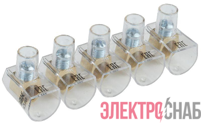 Зажим винтовой концевой изолированный КЗВИ 16кв.мм (5х1) IEK UZVK-16-5