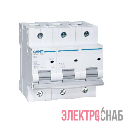 Выключатель автоматический модульный 3п D 25А 25кА NB8-125R (R) CHINT 559860