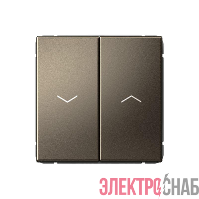 Выключатель для жалюзи 2-кл. ArtGallery 2х (сх. 4) 10А механизм мокко SE GAL000619