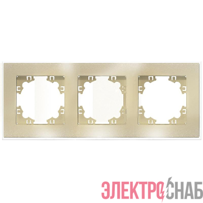Рамка 3-м Афина стеклянная зол. UNIVersal 2292