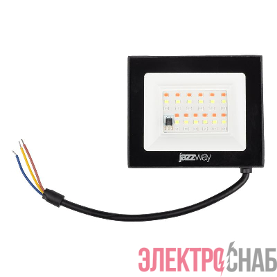 Прожектор светодиодный PFL RGB-RC 20Вт BL ДО/СДО IP65 (управление с пульта группой прожекторов R15м) JazzWay 5064157