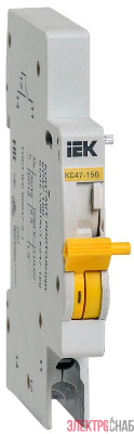 Контакт состояния КС47-150 на DIN-рейку для ВА47-150 IEK MVA50D-KS-1