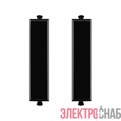 Комплект модульных заглушек &quot;Avanti&quot; &quot;Черный квадрат&quot; 0.5 модуля (уп.2шт) DKC 4402995
