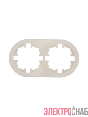 Рамка 2-м OSEN горизонт. круглая сл. кость LEZARD 744-9000-147