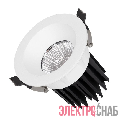 Светильник светодиодный MS-ATOLL-BUILT-R86-10W Warm3000 (WH 36 deg 230В) IP54 металл Arlight 044593