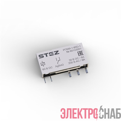 Реле одиночное РПВМ-1-60D-1 СТЭЗ 60103001