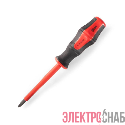 Отвертка диэлектрическая "Профи" PZ2х100 КВТ 78614