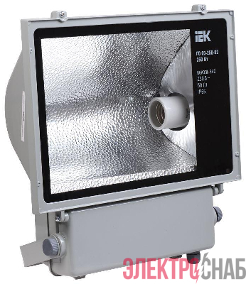 Прожектор ГО03-250-02 250Вт E40 асимметричный IP65 + ТТУ IEK LPHO03-250-02-D4-1-K02