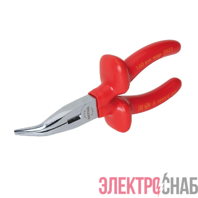 Тонкогубцы изогнутые диэлектрические 1000В 160мм (08215) SHTOK 376301