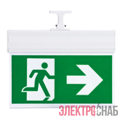 Светильник светодиодный SSA-103-1-20 "Человек-стрелка" 3Вт IP20 аварийный 3ч двусторонний со сменными пиктограммами; кнопка "тест" Эра Б0044392